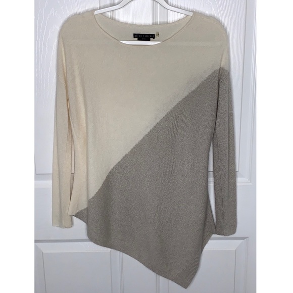 Alice + Olivia Sweaters - Alice + Olivia Asymmetrical Colorblock Sweater